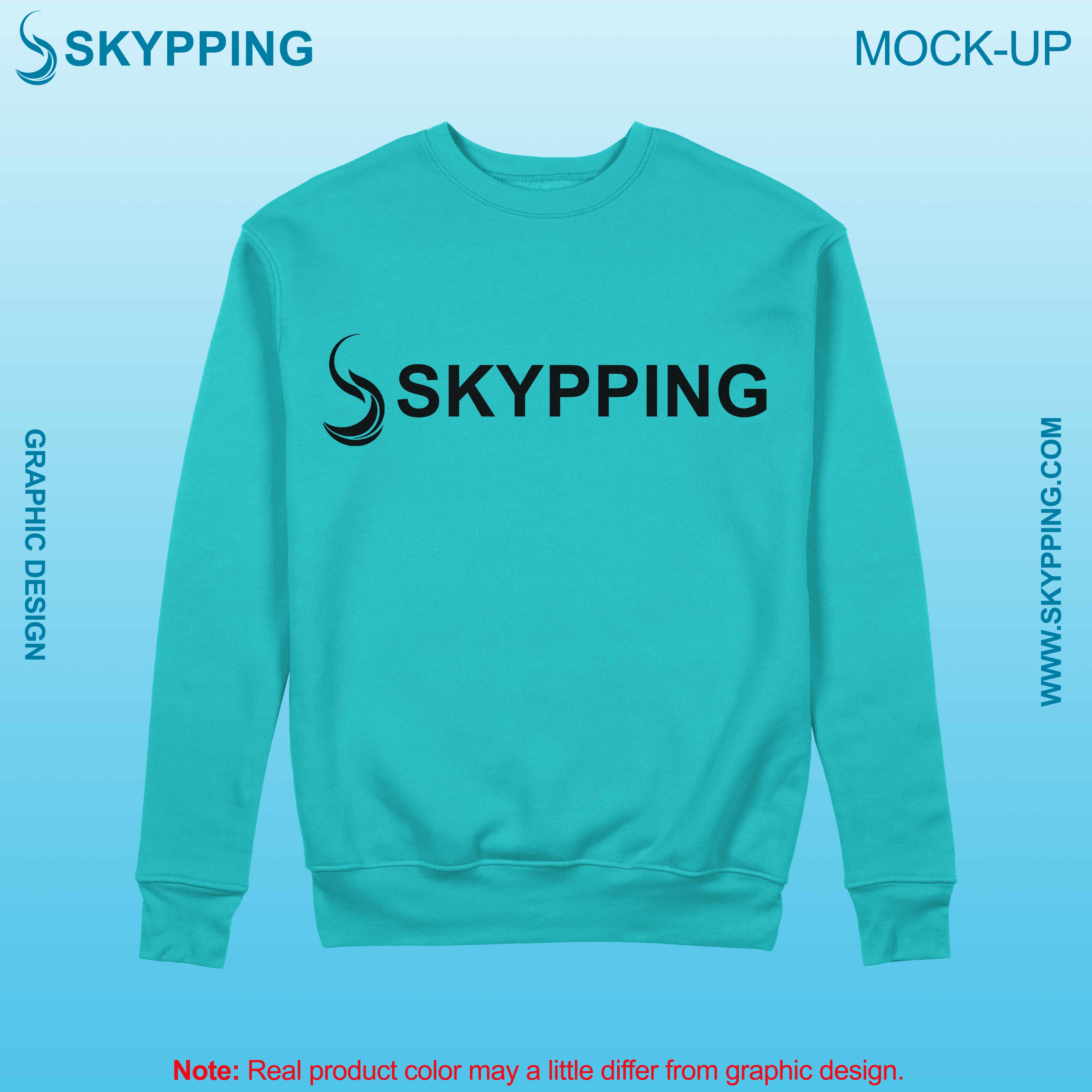 Sweatshirt with set-in style sleeve